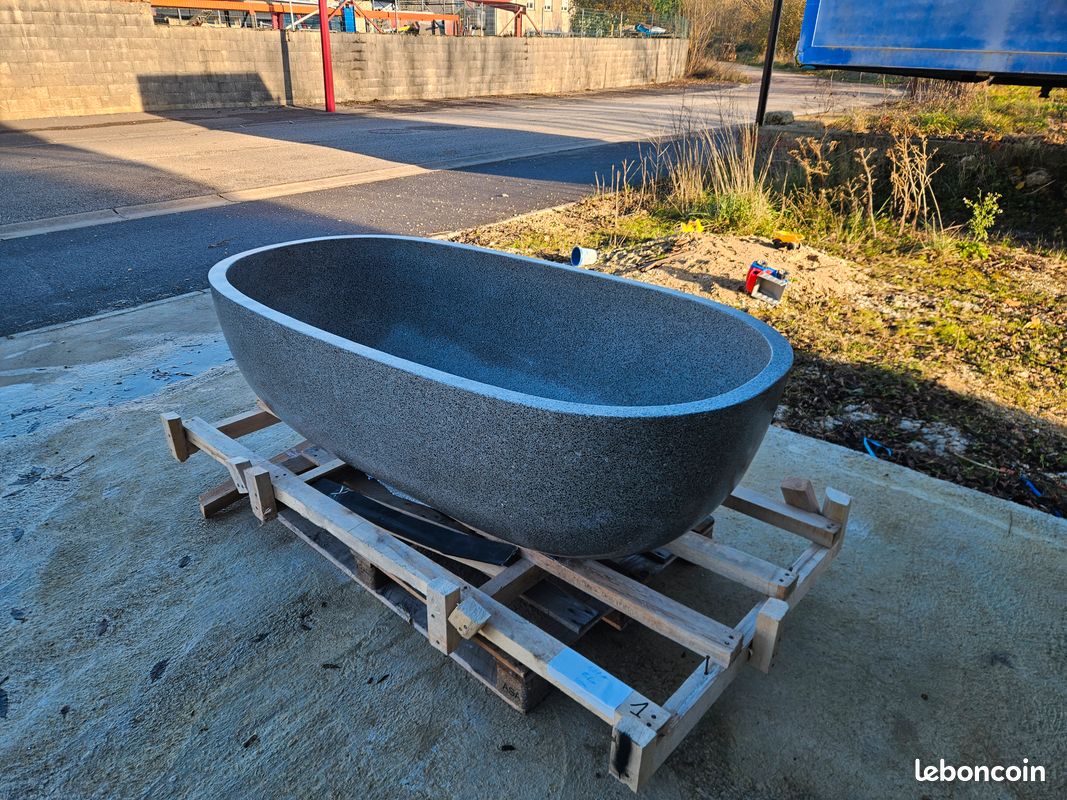 ❤️ Baignoire en pierre fabriquée à la main – Un choix prestigieux pour ceux qui veulent une pièce rare (image 4)