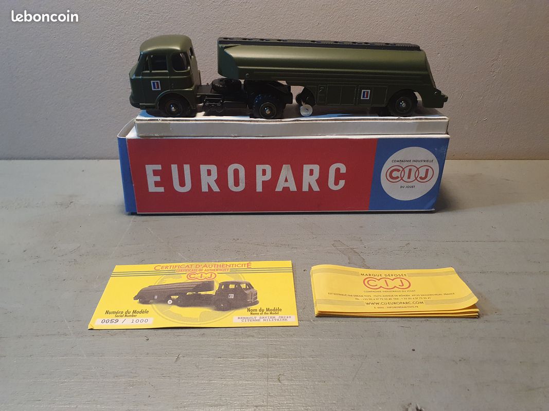 CIJ EUROPARC 4/71/05 TRACTEUR SAVIEM REMORQUE CITERNE BP