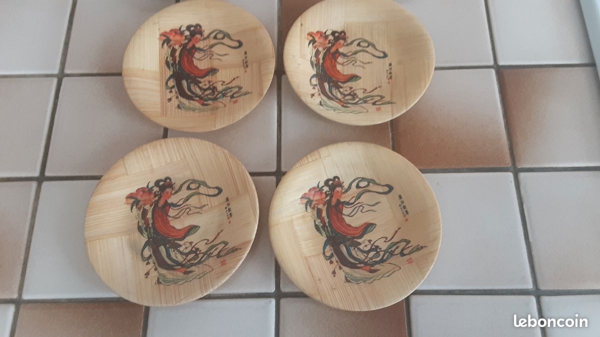 6 coupelles en bambou deco asiatique (image 4)