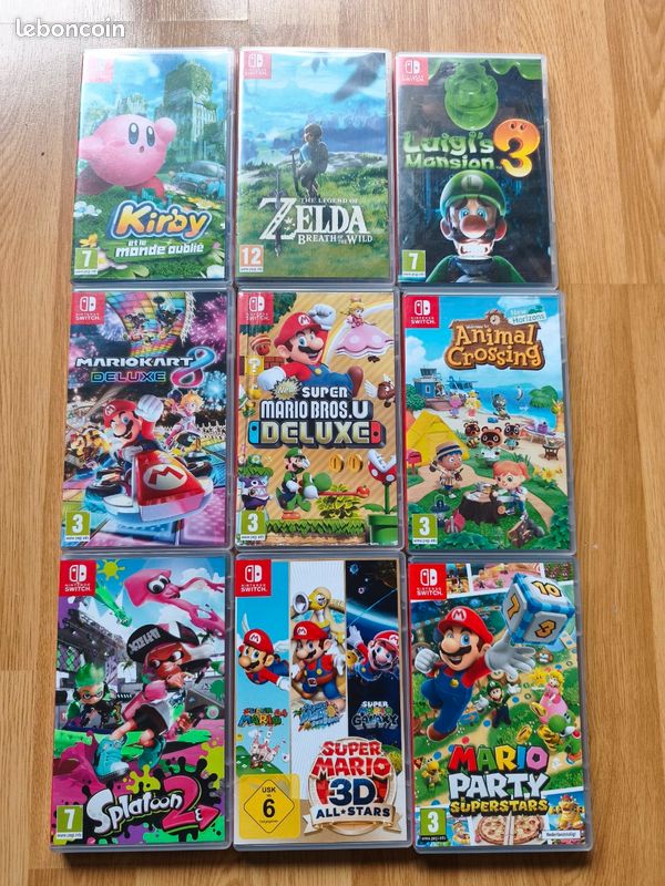 Jeux Switch prix en description (image 1)
