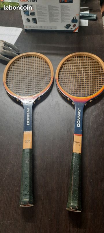ancienne raquette signature donnay borg collection vintage tennis