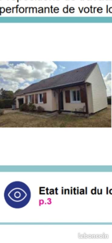 Maison 3 pièces 70 m² · à Neuville-aux-Bois · 70 m² · 950 €/mois