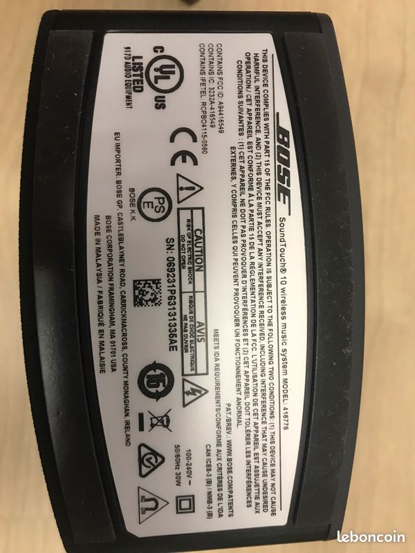 Enceinte BOSE SoundTouch 10 wireless (image 2)