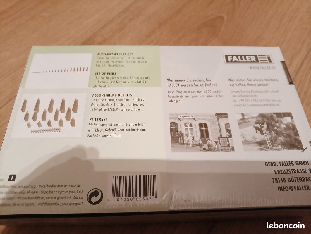 Faller 212152 – Kit De Modélisme – Grand Point D'arrêt Avec Hall D'attente Et Abri De Marchandises – échelle HO