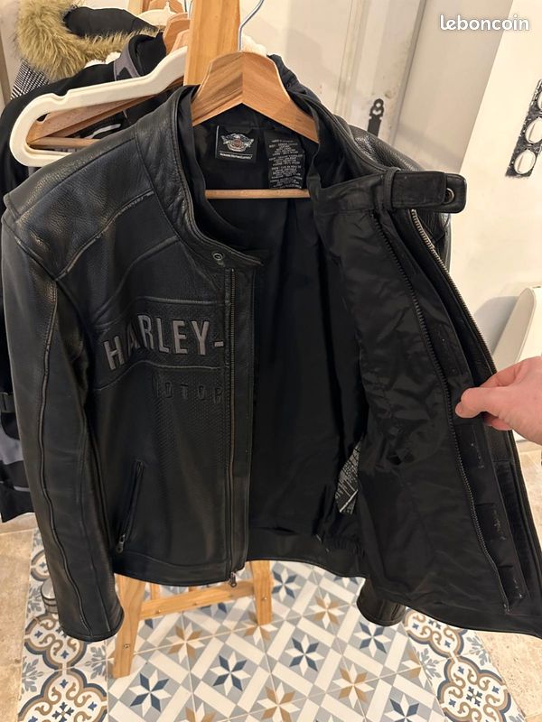 Blouson Cuir Harley-Davidson Pour Homme - Taille M - Neuf Sans étiquettes - Style Moto