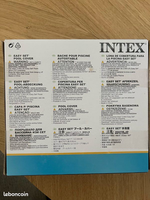 Bâche INTEX pour piscine autostable (image 2)