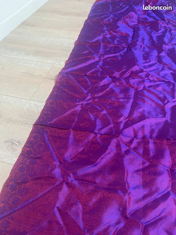 Lot de 3 Foulards et Étoles - Soie, Velours et Motifs Paisley (image 16)