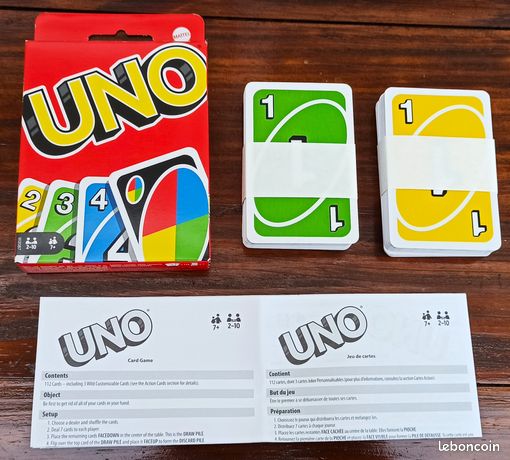 Carte uno jeux, jouets d'occasion - leboncoin