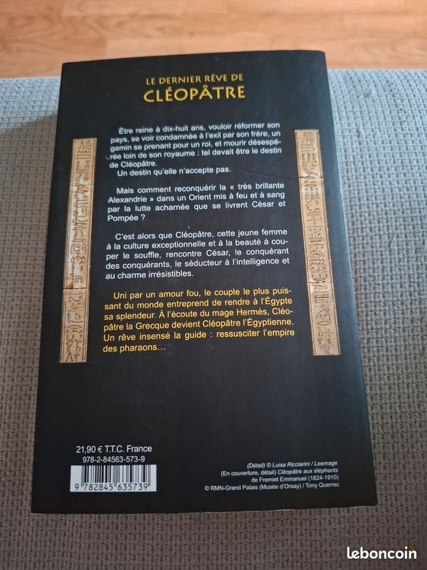 Livre le dernier rêve de cleopatre (image 2)