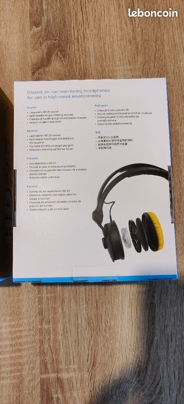 Sennheiser HD 25 Édition Limitée jaune 75 ème anniversaire NEUF (image 7)