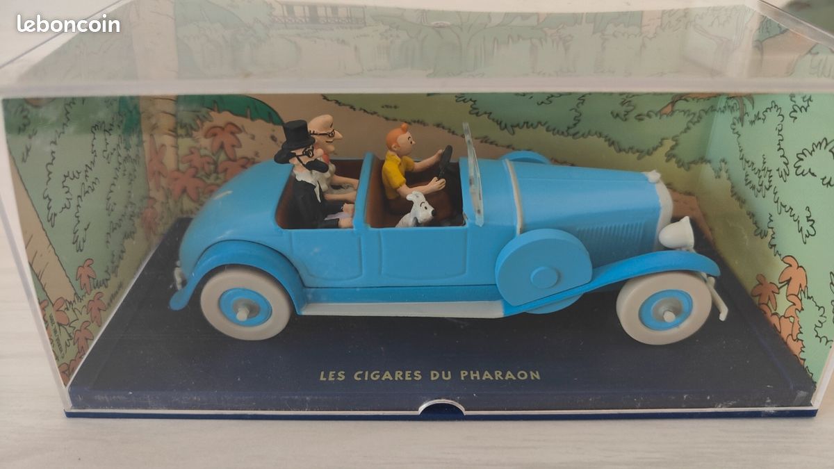Miniature Tintin Bugatti Type 37 Sport - Voiture De Collection 1/43 Hergé Moulinsart