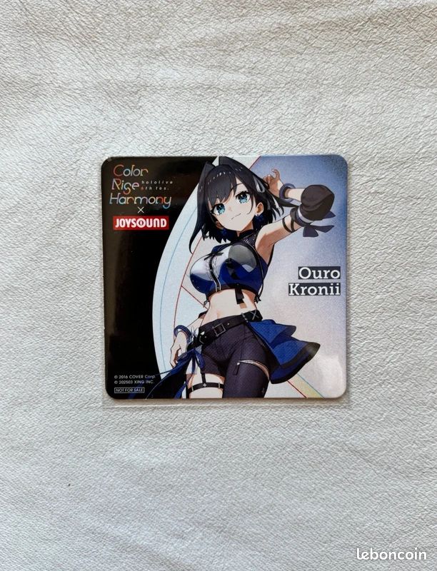 Sous-verre Ouro Kronii – Hololive × Joysound (image 1)