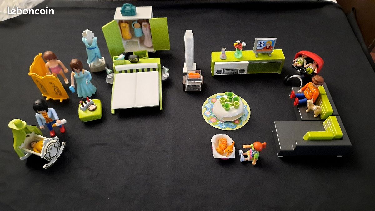 Chambre des parents playmobil +salon (image 3)