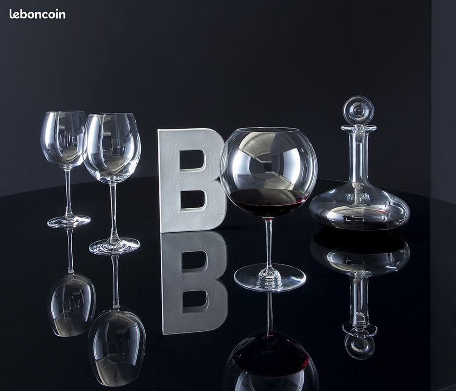 Lot de 4 verres dégustation Baccarat cristal (image 3)