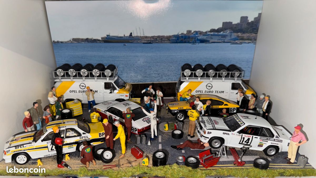 DIORAMA ASSISTANCE OPEL KADETT, ASCONA Tour de Corse 1/43 - Collection