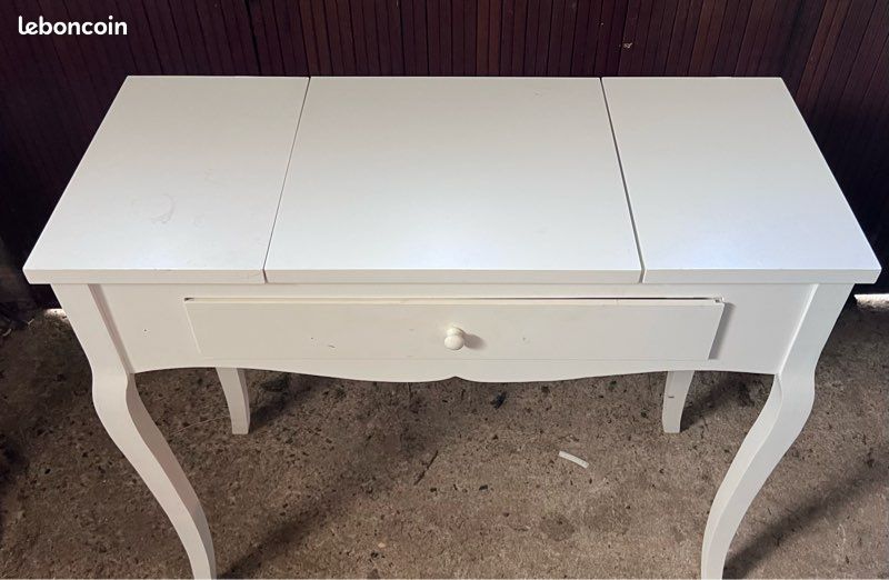 Coiffeuse avec miroir blanche (image 2)