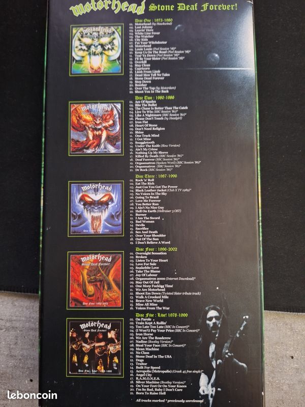 Coffret Collector Motörhead RARE – Stone Deaf Forever (5 CD)- Collection - Boitier excellent état - intérieur NEUF (image 2)