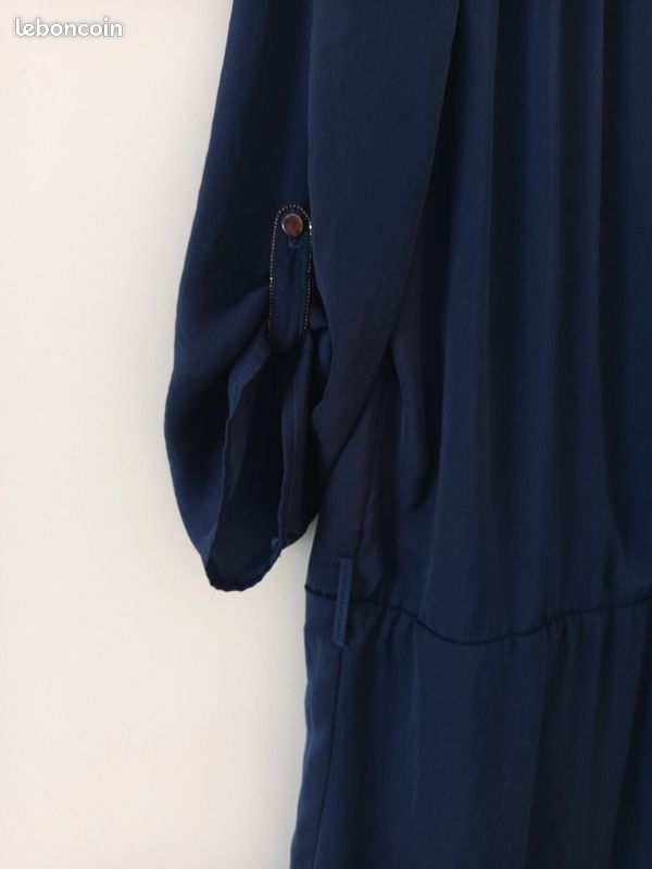 Robe marine Camaïeu 42 souple doublée (image 3)