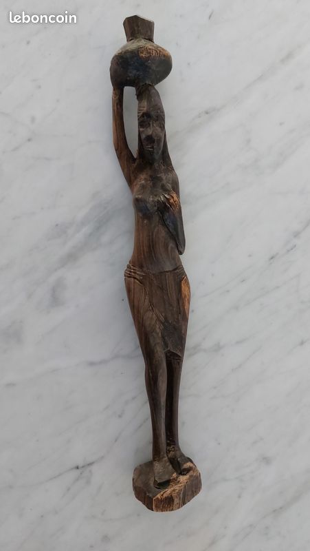 Statuette bois vintage année 60/70 (image 1)