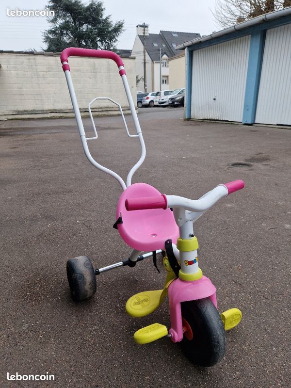 SMOBY Tricycle Enfant Evolutif Be Fun Confort Rose Vélos