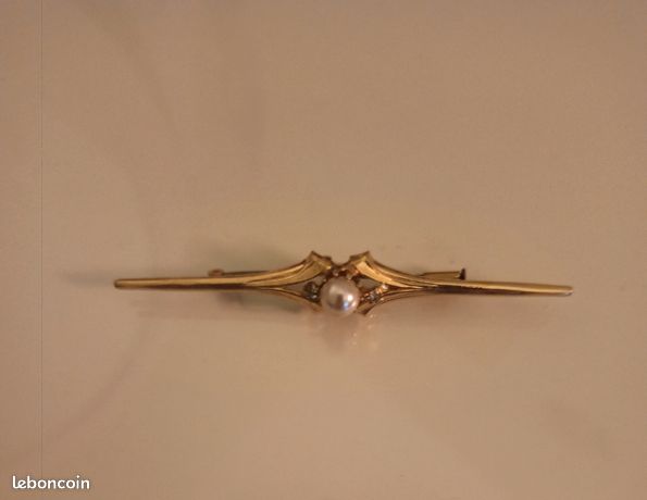 Rare Broche Ancienne Vintage Française - Métal - Bijou De Collection