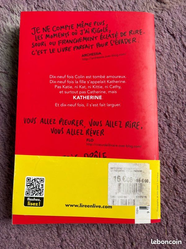 Livre Le théorème des katherine (image 2)