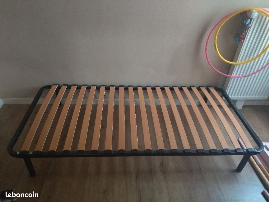 Lit avec sommier 90 X 190 cm (image 1)