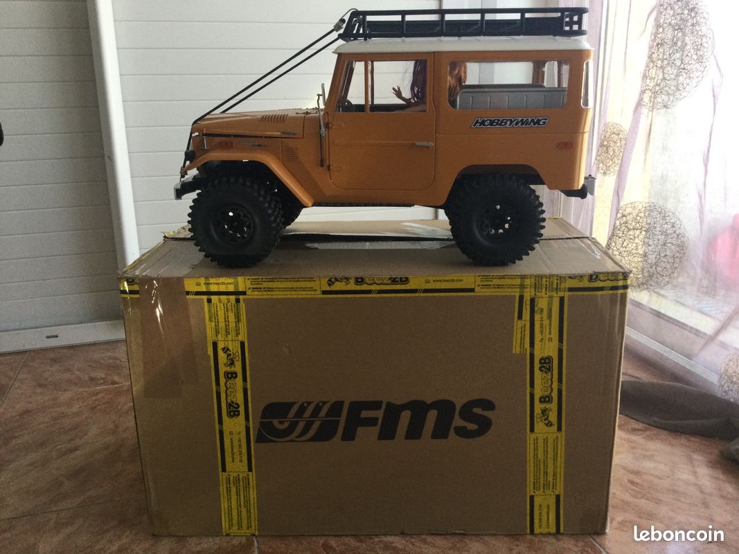 Superbe rc crawler typé scale Toyota fj40 FMS + options équipé esc firma smart 70A moteur brushed 35T , 2S / 3S + 1 beau lot offert (image 17)
