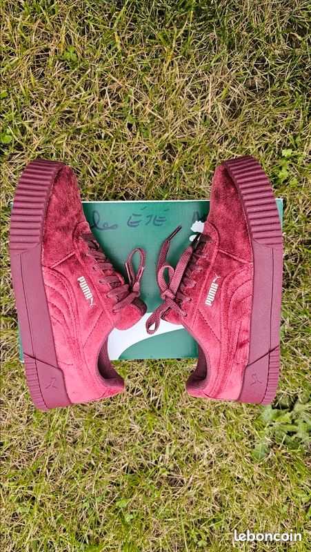 Basket Puma Carina bordeaux T36 Chaussures