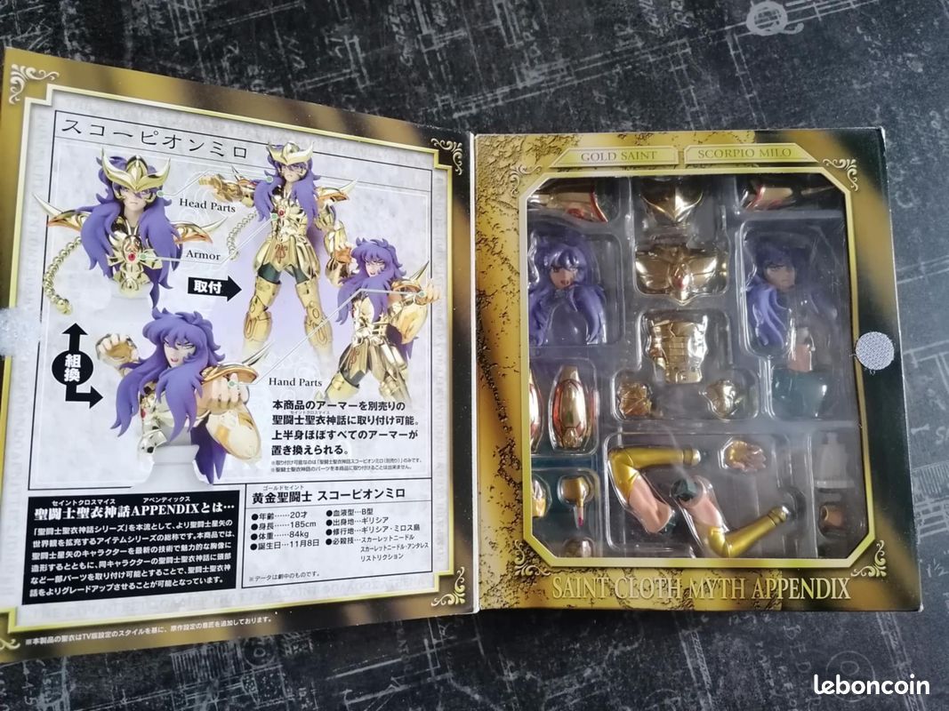 Bandai Saint Seiya - Scorpio Milo OCE Appendix - acheter sur
