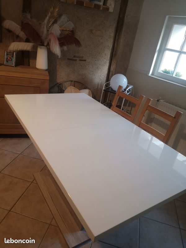 Table blanche 160x80 (image 1)