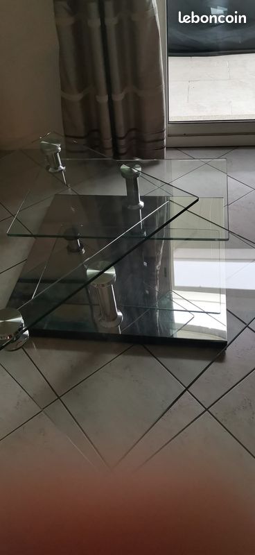 Table de salon en verre dépliable (image 2)