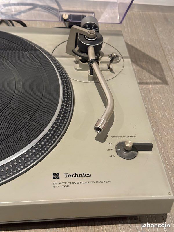 Platine Vinyle Technics SL-1500 D'occasion Grise Fonctionnelle