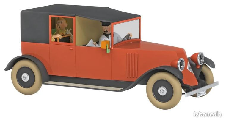 Hergé - Les Voitures de Tintin - La Custom de Sbrodj 1/24e (2022) - Capitaine BD Librairie BD à Paris