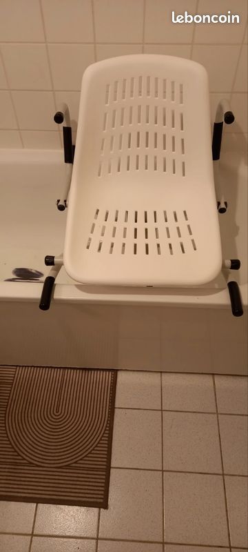 Chaise De Baignoire Réglable Herdegen - En Acier Inoxydable Et Plastique - Neuve