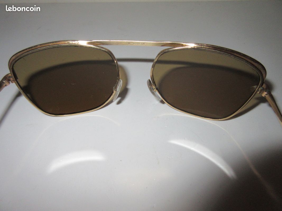 Lunettes soleil Navigateur années 50 : " laminé or " (image 3)