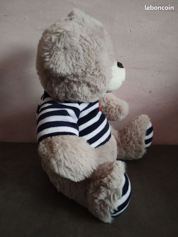 T-shirt Unisexe Gildan Avec Logo Ours En Peluche - Couleurs Noir, Gris, Marine, Blanc - Taille S à 5XL