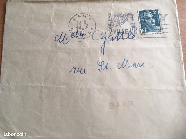 Collection - lettre avec timbre - type Marianne de Gandon - 2f (image 1)