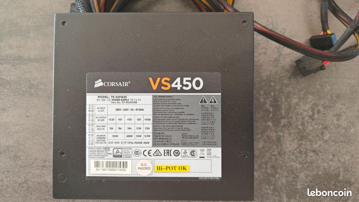Alimentation CORSAIR CV 650 - Accessoires informatique