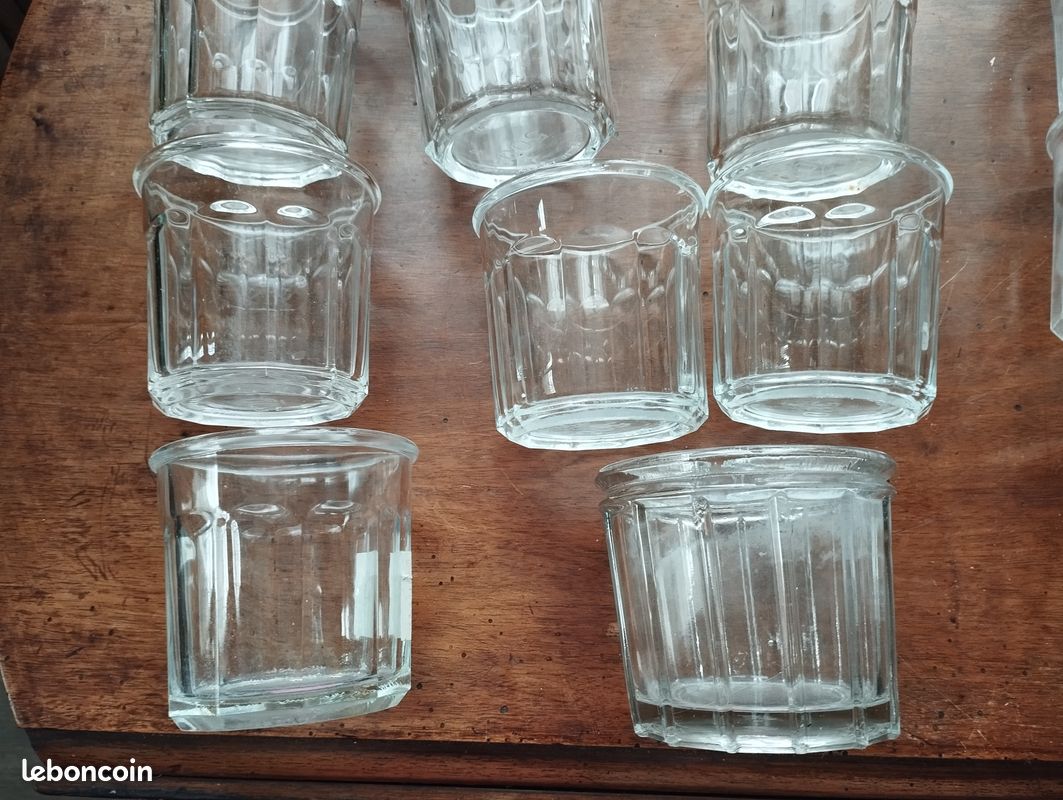 Lot De 4 Bocaux Anciens En Verre - Le Meilleur 1 L Et Autres Marques Vintage