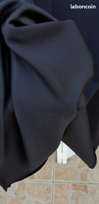 Jupe Mi-longue évasée Zara Basic – Noire, Coton, Taille S