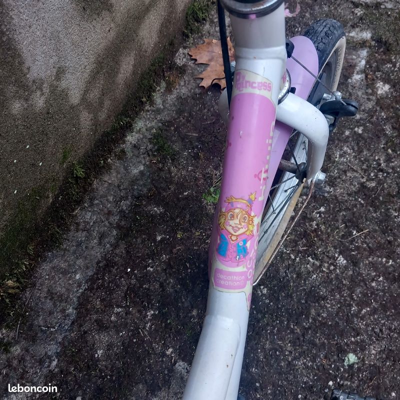 Velo enfants rose et blanc (image 6)