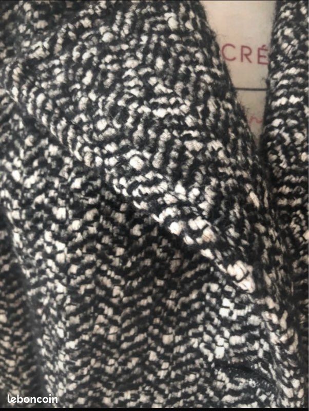 Manteau Max Mara noir et blanc (image 2)