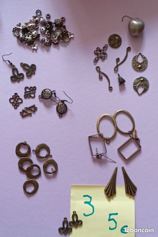 Gros lots apprêts bronze pour création bijoux (image 2)