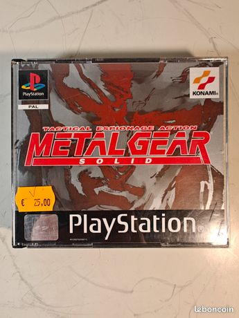 Metal Gear Solid - Sony Playstation 1 - Version PAL FR - Bon état