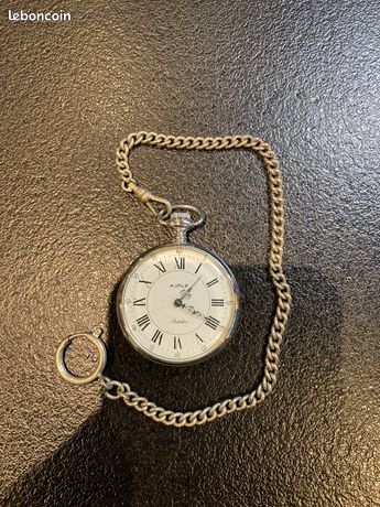 Ancienne Montre Collier De Marque Kiple, Modèle Antichoc, Pour Femme - Bijou Vintage D'occasion