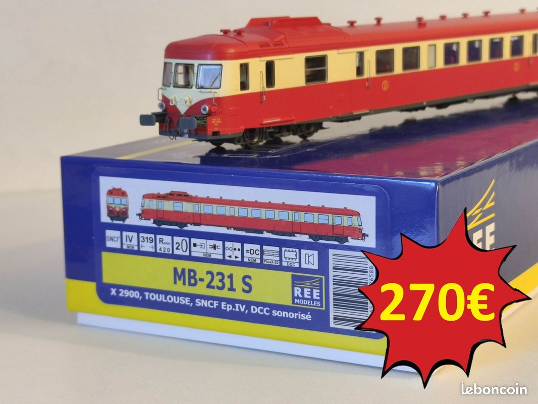 Autorail X-2902 - dépôt de NANCY Origine Toit Crème 1ère Classe Ep.III