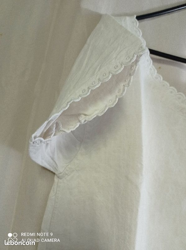 Chemise de nuit ancienne toile de lin (image 6)