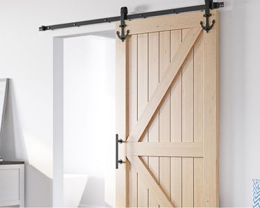 Lot De 2 Roulettes Coulissantes Pour Porte De Grange - Blanc, Nylon/métal, Modernes (12cm)
