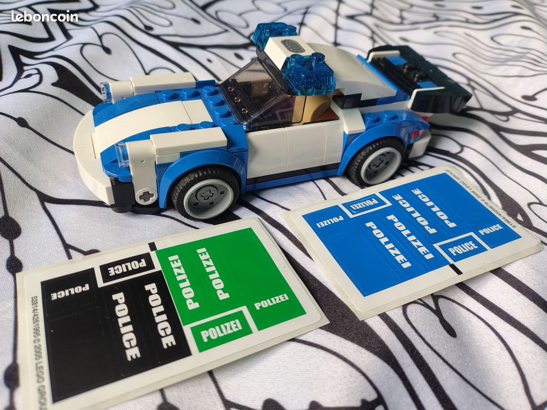 Lego 75895 - 1974 Porsche 911 Turbo 3.0 "Polizei" ou "Police" (100% briques Lego) (image 1)